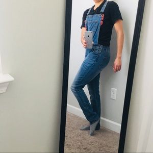 DENIM LONG OVERALLS